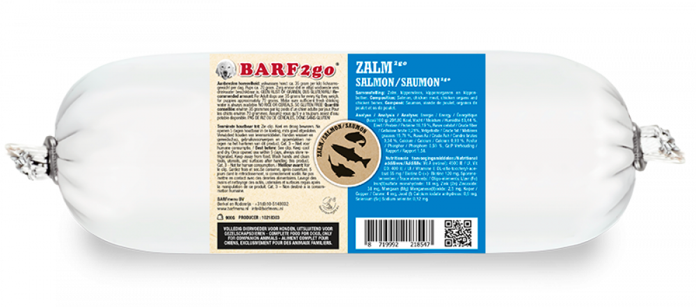 Barf2go hond zalm 900gr