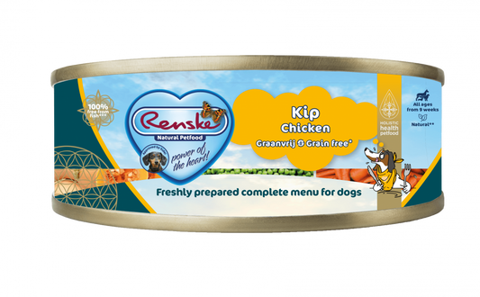 Renske vers vlees maaltijd hond kip graanvrij 95gr