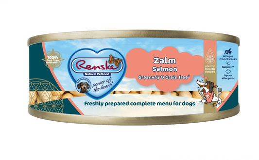 Renske vers vlees maaltijd hond zalm graanvrij 95gr