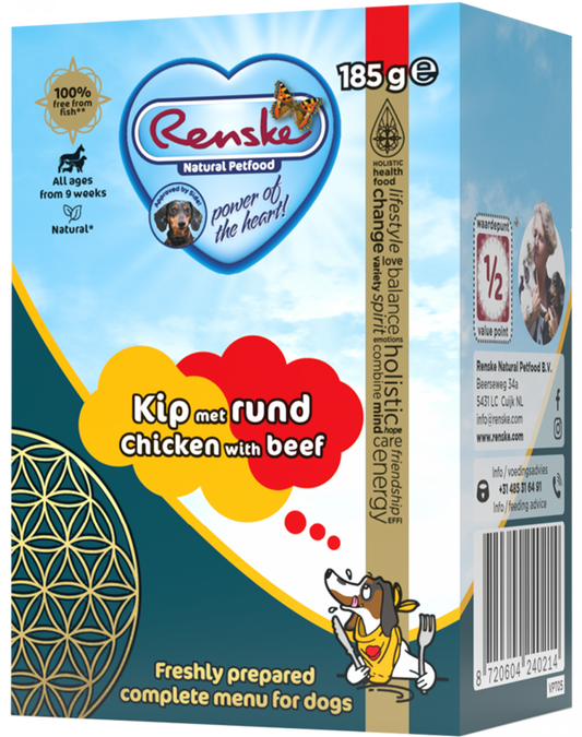 Renske vers kip met rund - tetra 185gr