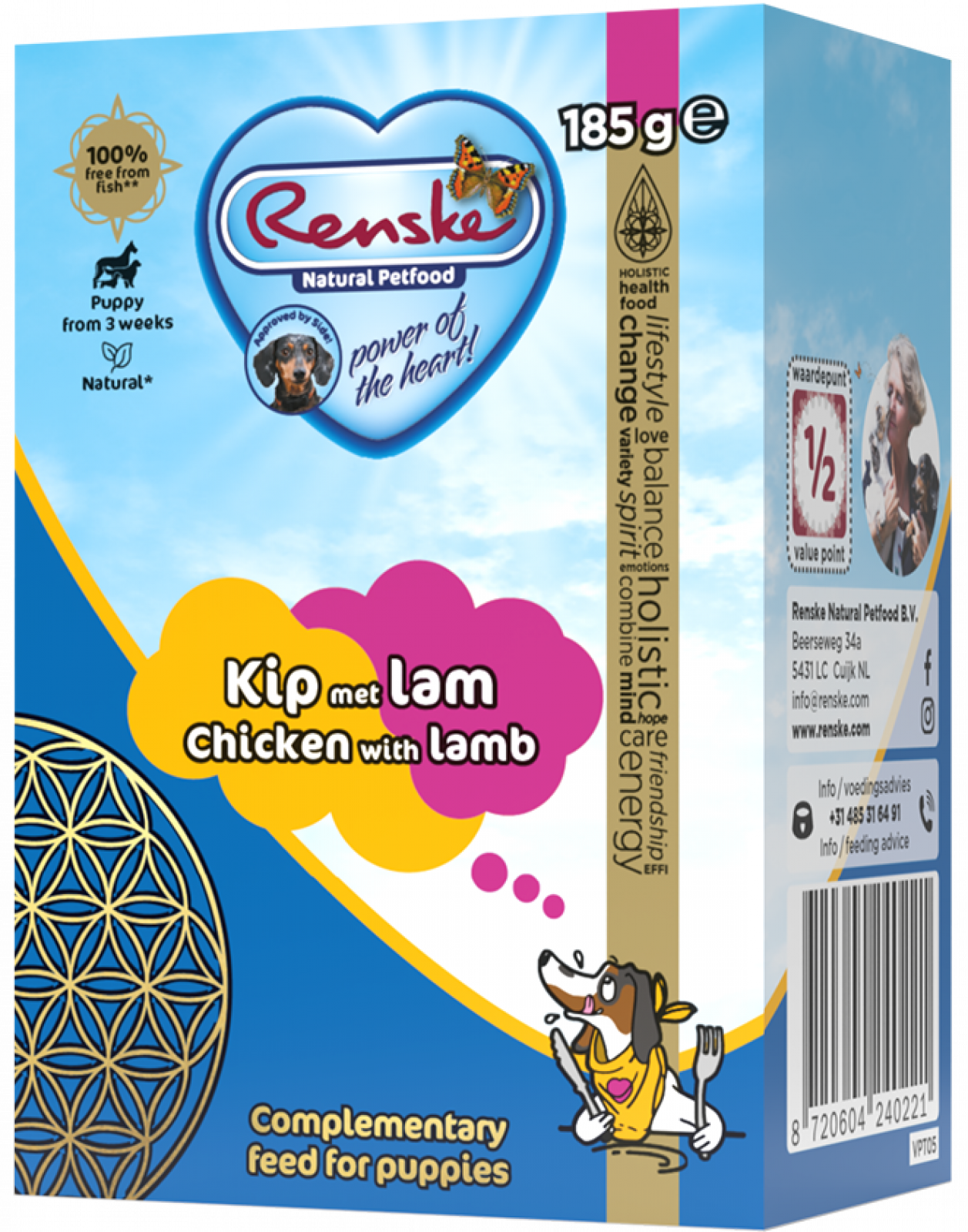 Renske vers kip met lam (puppy) - tetra 185gr