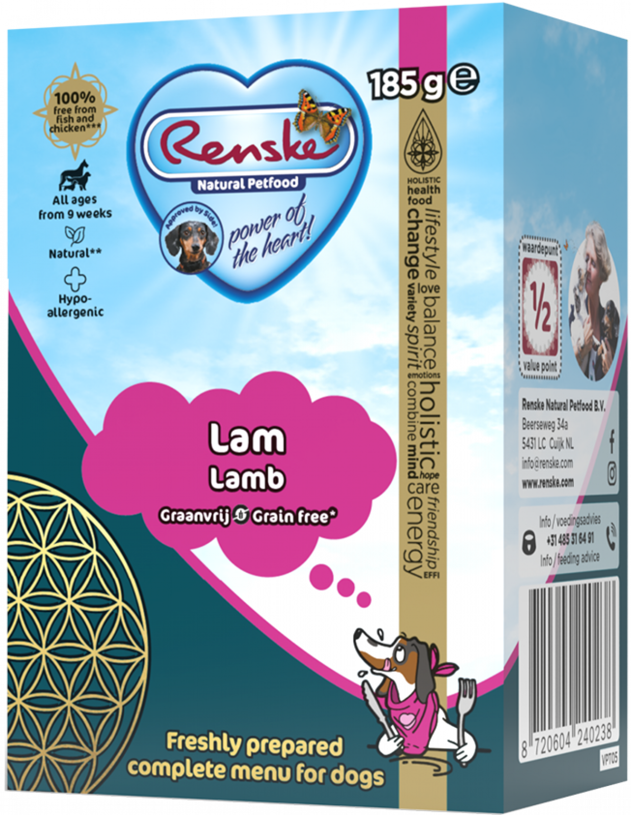 Renske vers lam graanvrij - tetra 185gr