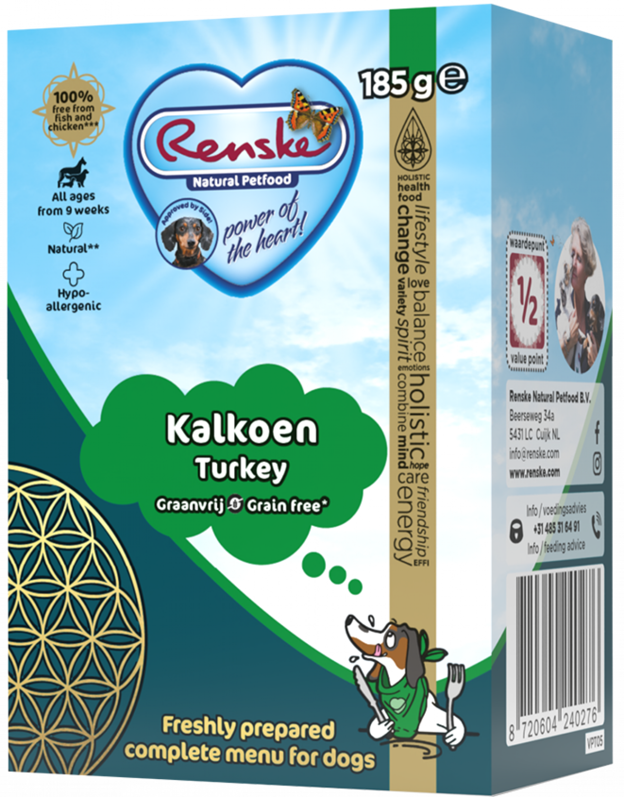 Renske vers kalkoen graanvrij - tetra 185gr