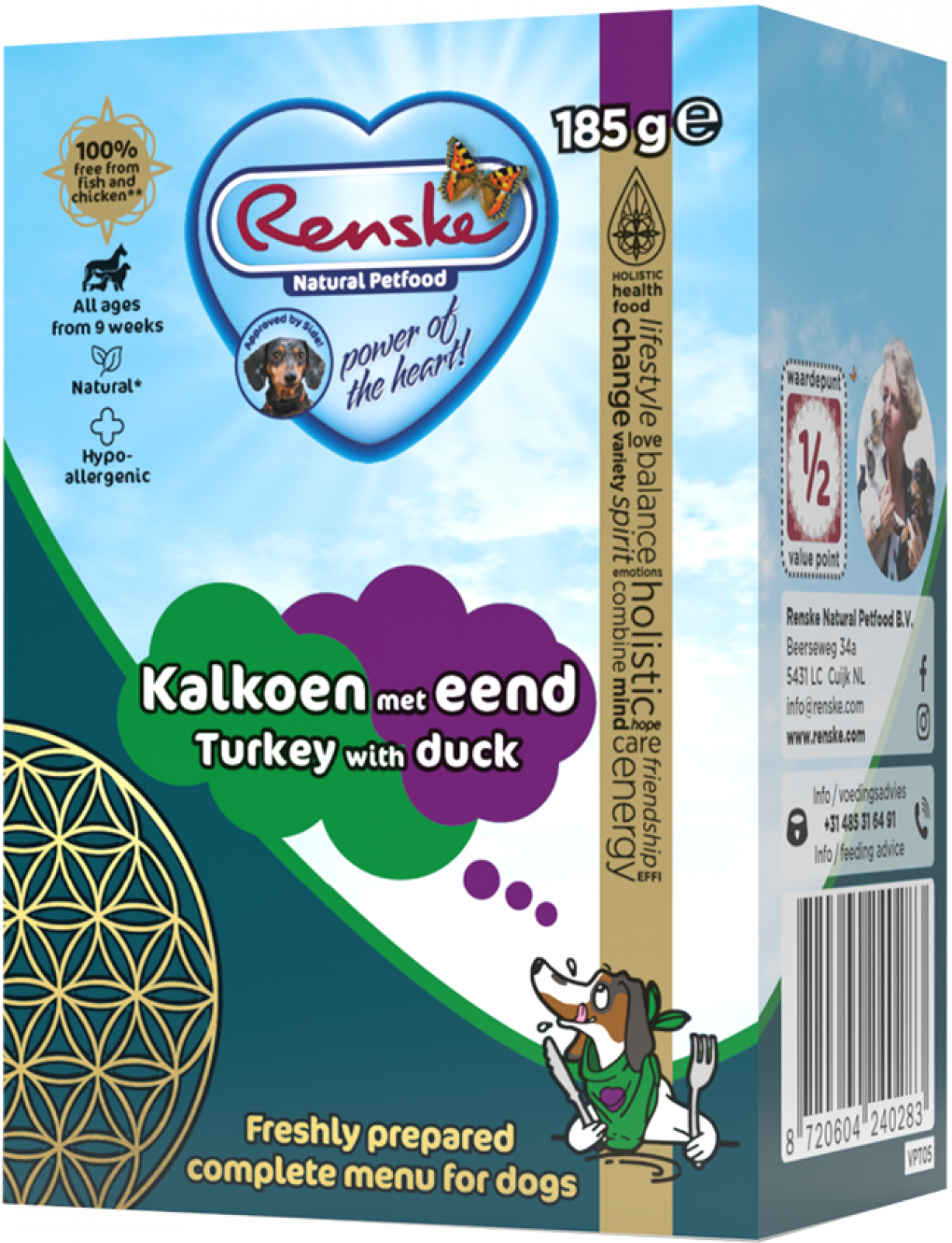 Renske vers kalkoen met eend - tetra 185gr
