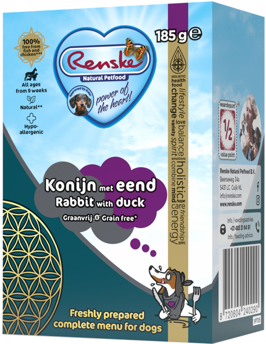 Renske vers konijn met eend graanvrij - tetra 185gr