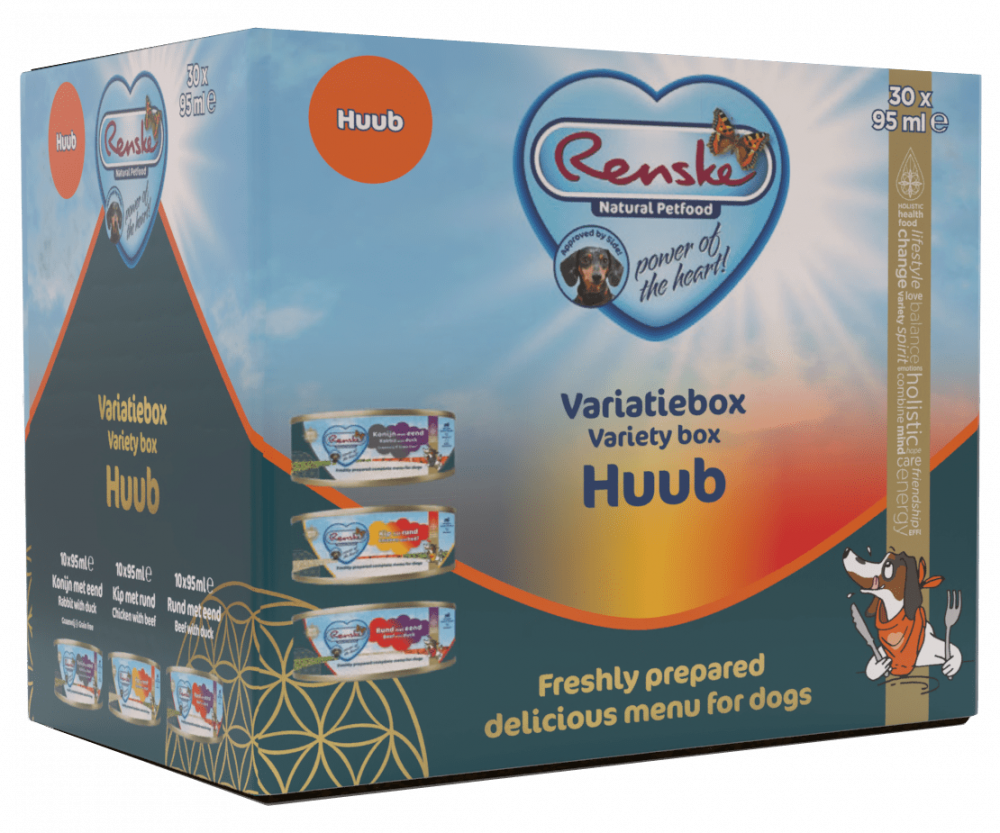 Renske vers hond variatiebox Huub 30x95gr