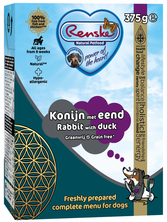 Renske vers konijn met eend graanvrij - tetra 375gr