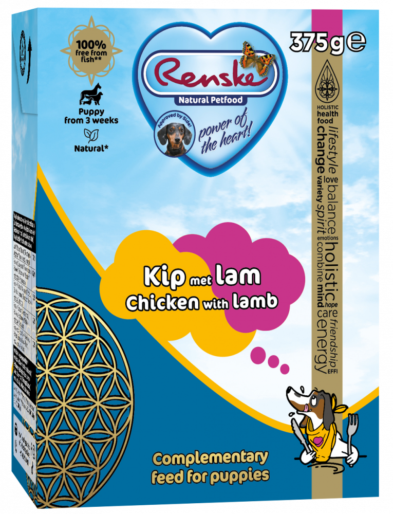 Renske vers kip met lam (puppy) - tetra 375gr