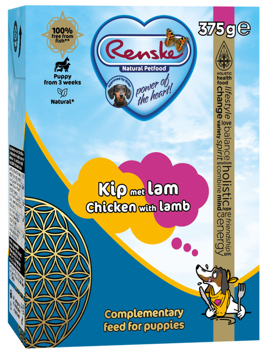 Renske vers kip met lam (puppy) - tetra 375gr
