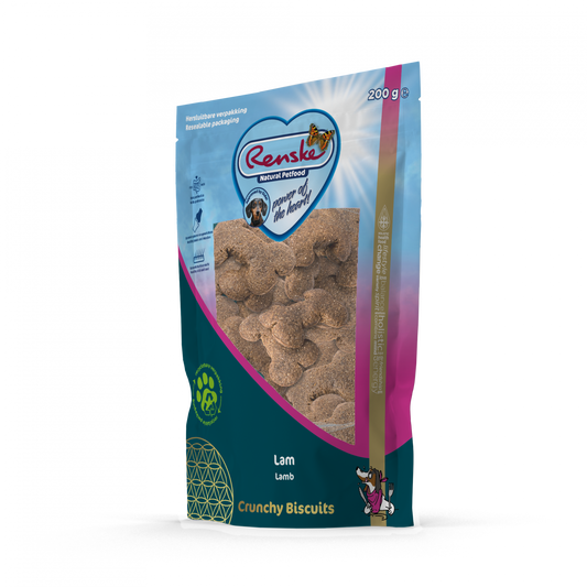 Renske gezonde beloning hond crunchy lam 200gr