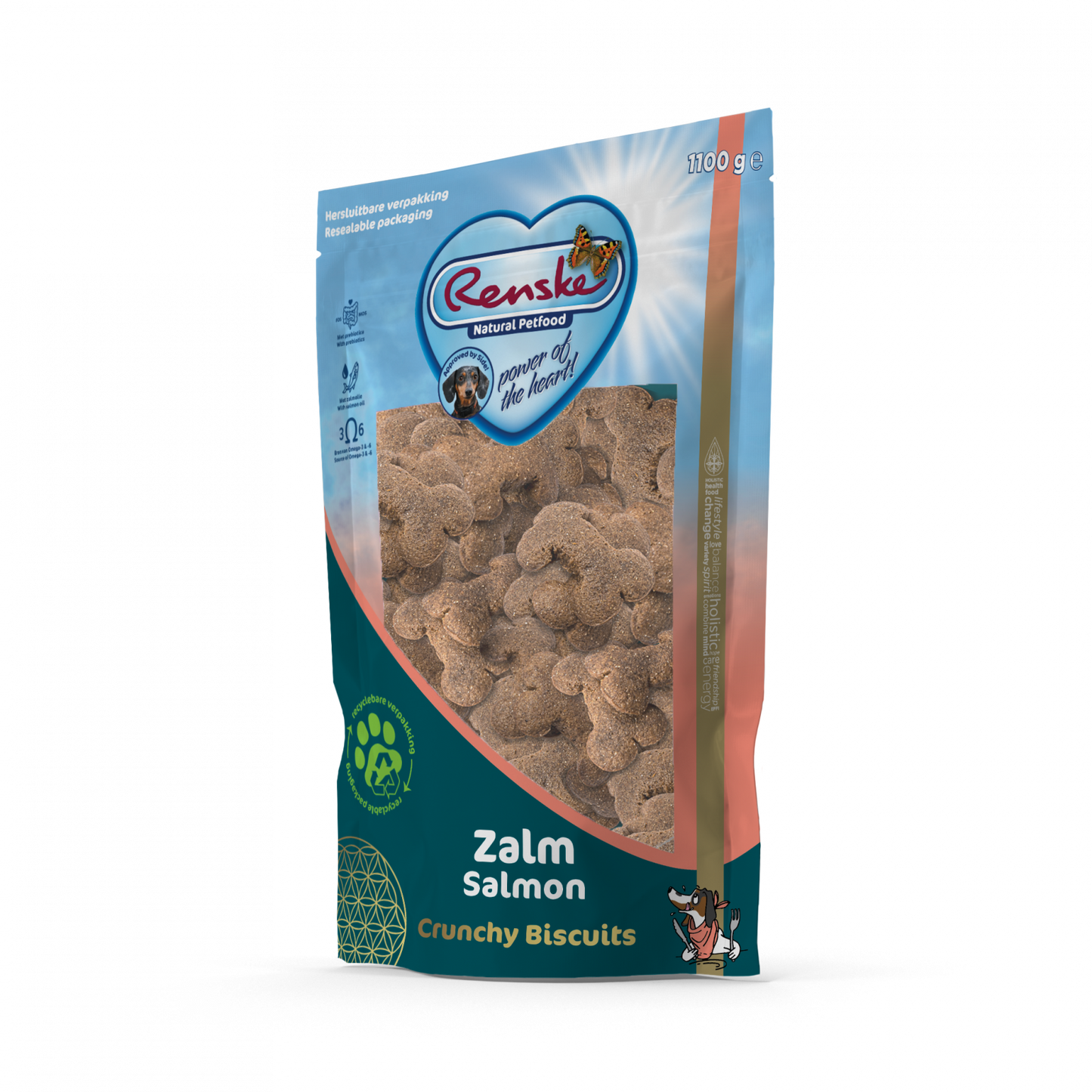Renske gezonde beloning hond crunchy zalm 1100gr