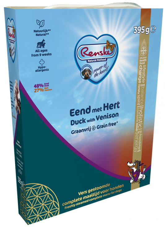 Renske vers hond adult graanvrij eend&hert 395gr