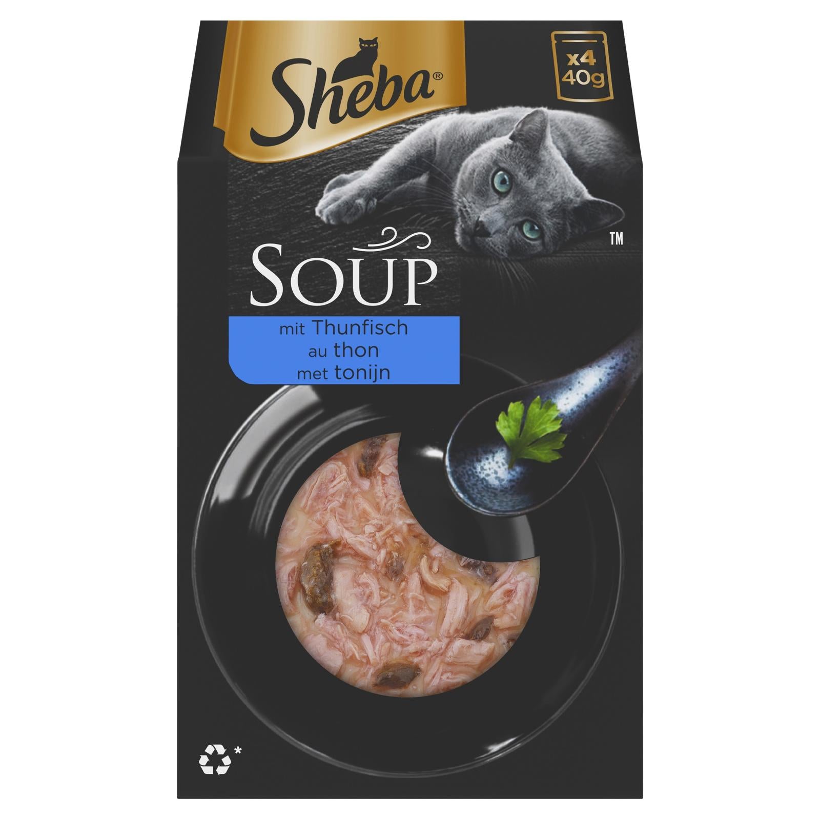 Sheba Soup tonijn mp 4x40gr