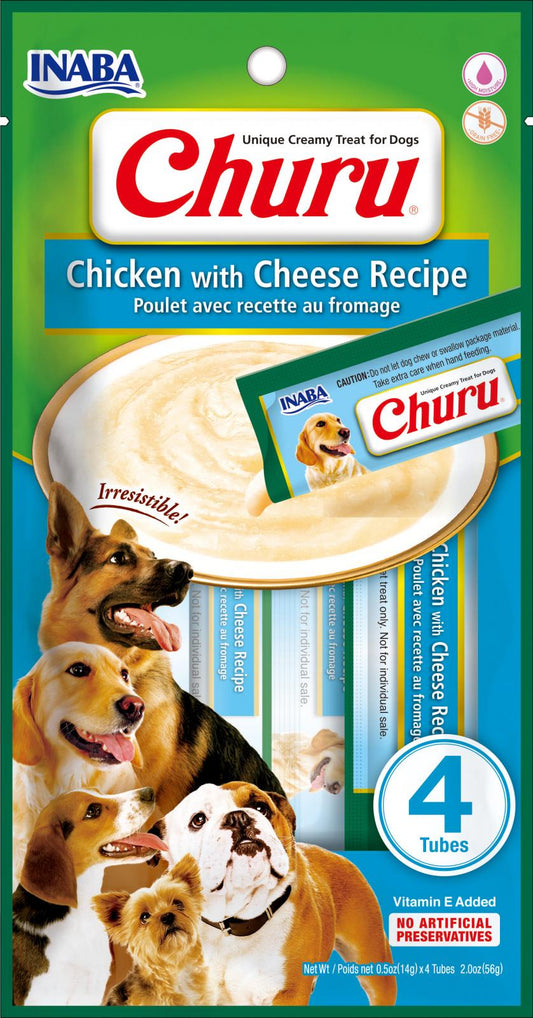 Inaba Churu dog chicken&cheese 4x14gr