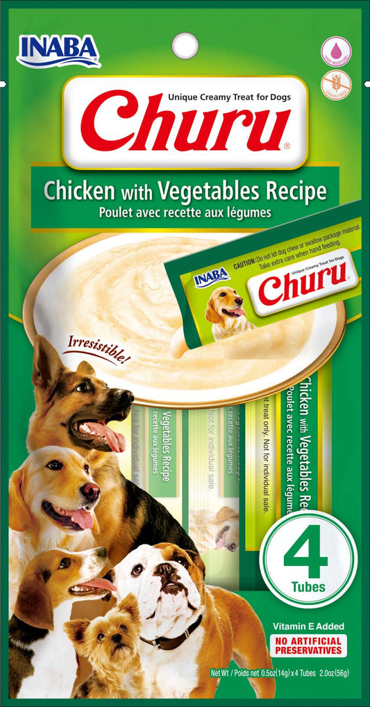 Inaba Churu dog chicken&vegetable 4x14gr