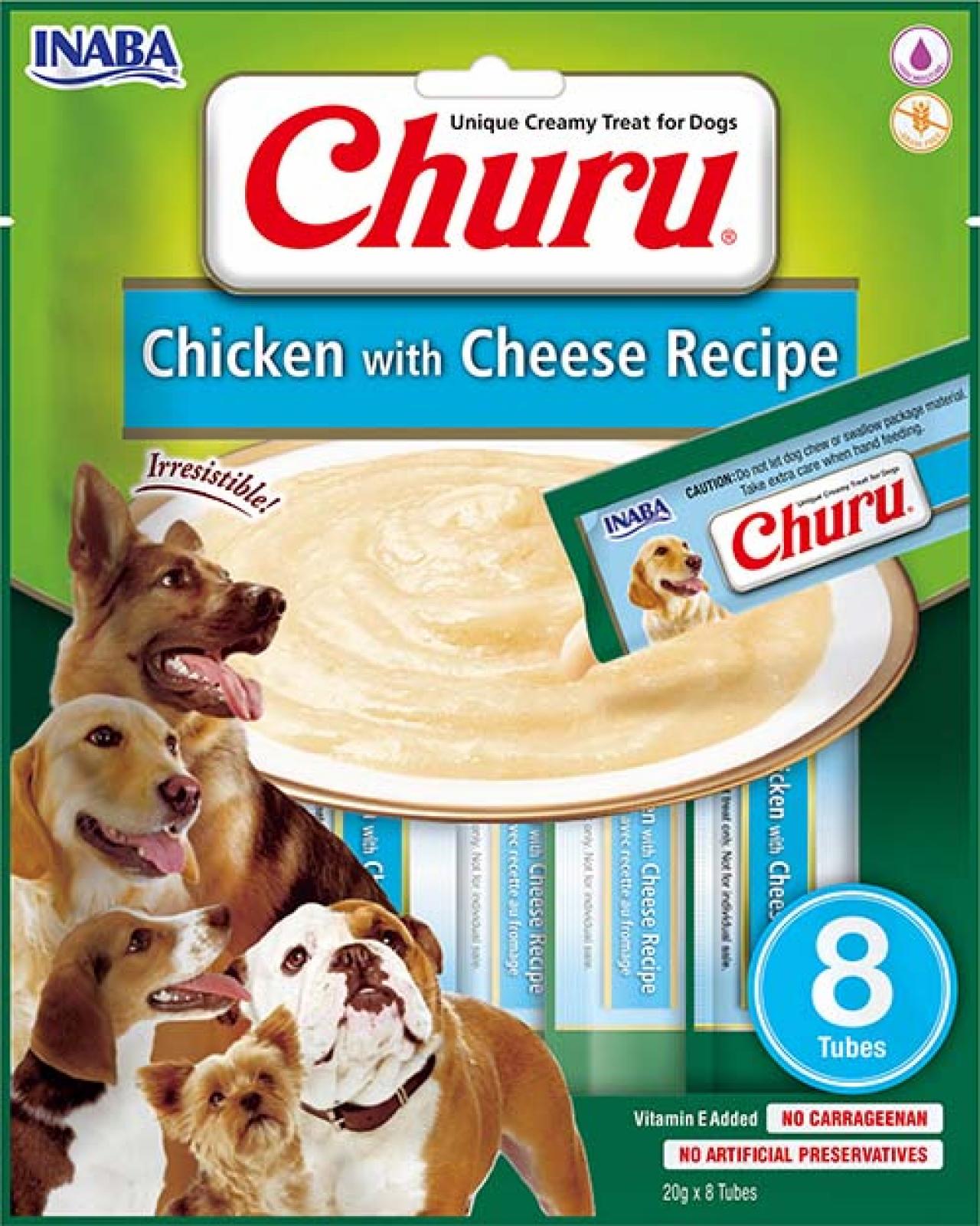Inaba Churu dog chicken&cheese 8x20gr