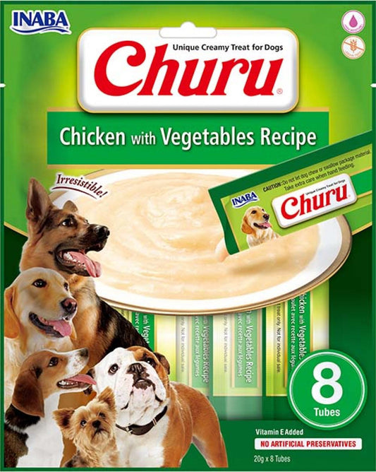 Inaba Churu dog chicken&vegetables 8x20gr